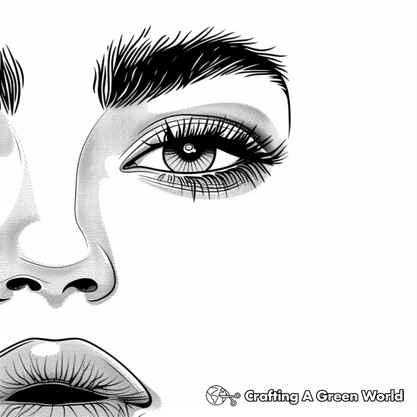 Makeup Coloring Pages - Free &amp; Printable!