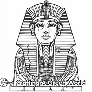 King Tut Coloring Pages - Free &amp; Printable!