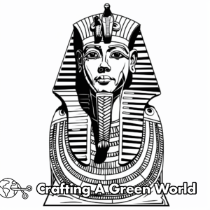 King Tut Coloring Pages - Free &amp; Printable!