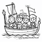 Columbus and his Crew Coloring Pages 3
