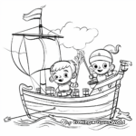Columbus Day Celebration Coloring Pages 1