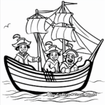 Columbus Day Educational Coloring Pages 2
