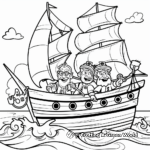 Columbus Day Educational Coloring Pages 3