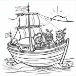 Columbus Day Educational Coloring Pages 4