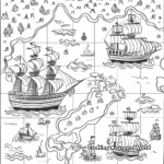 Columbus Day Map Coloring Pages 2