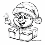 Comical Christmas Gift Coloring Pages 2