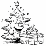 Comical Christmas Gift Coloring Pages 4