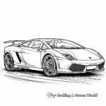Cool Lamborghini Gallardo Super Car Coloring Pages 1