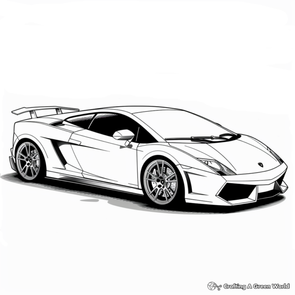 Lamborghini Coloring Pages - Free &amp; Printable!