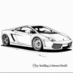 Cool Lamborghini Gallardo Super Car Coloring Pages 4