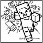 Cool Minecraft Steve Logo Páginas para colorear 3