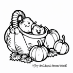 Cornucopia Coloring Pages for Early Learners 1