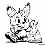 Cream the Rabbit and Cheese Chao Coloring Pages 1