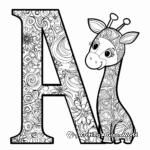 Creative Alphabet Animal Coloring Pages 1