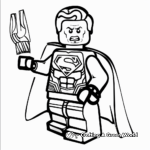 Creative Lego Superhero Coloring Pages 1