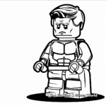 Creative Lego Superhero Coloring Pages 2