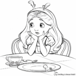 Cute Alice and Dinah Coloring Pages 2