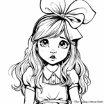 Cute Alice and Dinah Coloring Pages 3
