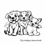 Cute and Friendly Pre-K Pet Coloring Pages 1