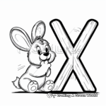Cute Animal Alphabet – Letter X Coloring Pages 3