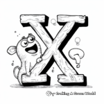 Cute Animal Alphabet – Letter X Coloring Pages 4