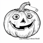 Cute Blank Pumpkin Coloring Pages for Kids 1