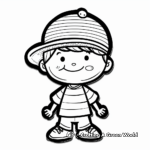 Cute Character Sticker Coloring Pages for Preschoolers 3