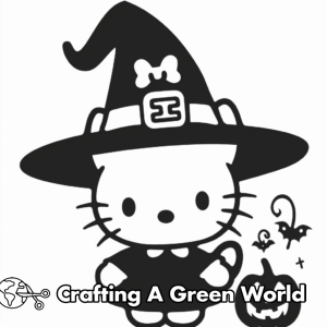 Halloween Hello Kitty Coloring Pages - Free & Printable!