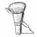 Cute Makeup Brush Coloring Pages 1