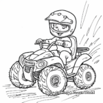 Cute Mini Four Wheeler Coloring Pages for Toddlers 1