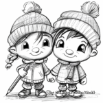 Cute Pencil Characters Coloring Pages 1