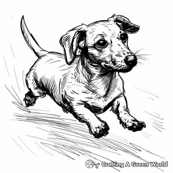Dachshund Coloring Pages - Free &amp; Printable!