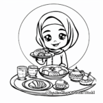 Delicious Eid Feast Coloring Pages 4