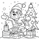 Delightful Christmas Cartoons Coloring Pages 4