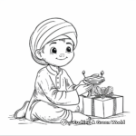 Delightful Eid Gifts Coloring pages 2