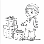 Delightful Eid Gifts Coloring pages 3