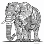 Detailed Animal World Coloring Pages 1