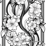 Detailed Art Nouveau Floral Designs Coloring Pages 1
