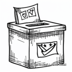 Detailed Ballot Box Coloring Pages for Adults 1
