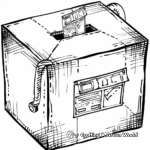Detailed Ballot Box Coloring Pages for Adults 3
