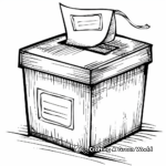 Detailed Ballot Box Coloring Pages for Adults 4