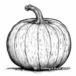 Detailed Blank Pumpkin Coloring Pages for Adults 1
