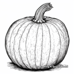 Detailed Blank Pumpkin Coloring Pages for Adults 2