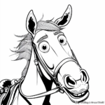 Detailed Bullseye the Horse Coloring Pages 1