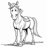 Detailed Bullseye the Horse Coloring Pages 2