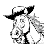 Detailed Bullseye the Horse Coloring Pages 3