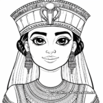 Detailed Cleopatra Coloring Pages for Adults 2