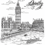 Detailed Coloring Pages of Famous Landmarks 1