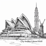 Detailed Coloring Pages of Famous Landmarks 2