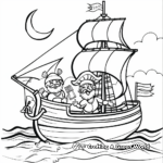 Detailed Columbus Day Voyage Coloring Pages for Adults 1